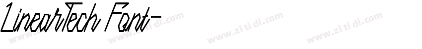 Linear Tech Font字体转换